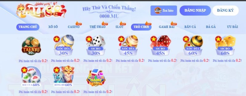 Kho game phong phu tại MU88